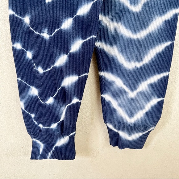 SPIRITUAL GANGSTER Jasper Tie Dye Rib Racerback Jumpsuit in Navy Shibori - Picture 4 of 5